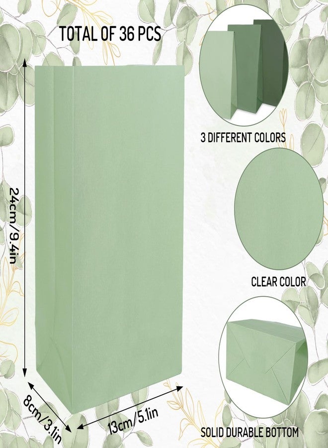 وولاين مجموعة هدايا ورقية من والين، 36 قطعة، لون أخضر فاتح، 3 ألوان متدرجة، أكياس هدايا للحفلات، حقيبة هدايا على شكل بطة محظوظة، مناسبة لحفلات الزفاف، وحفلات استقبال المولود، وأعياد الميلاد، لوازم حفلات البط البري، 5.1 × 3.1 × 9.4 بوصة - Image 2